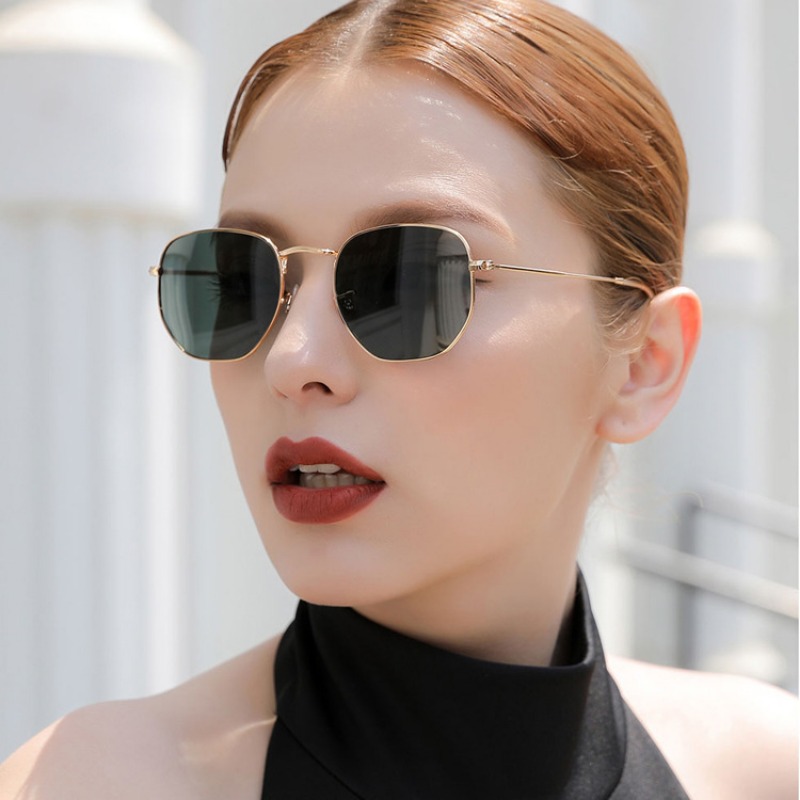 Luxury Lifestyle Products - แว่นกันแดดทรงกลมสไตล์พังก์สำหรับผู้ชาย แบรนด์หรู ดีไซเนอร์ แว่นกันแดดสไตล์เรโทรสำหรับผู้หญิง แว่นตาวินเทจ ป้องกันรังสียูวี