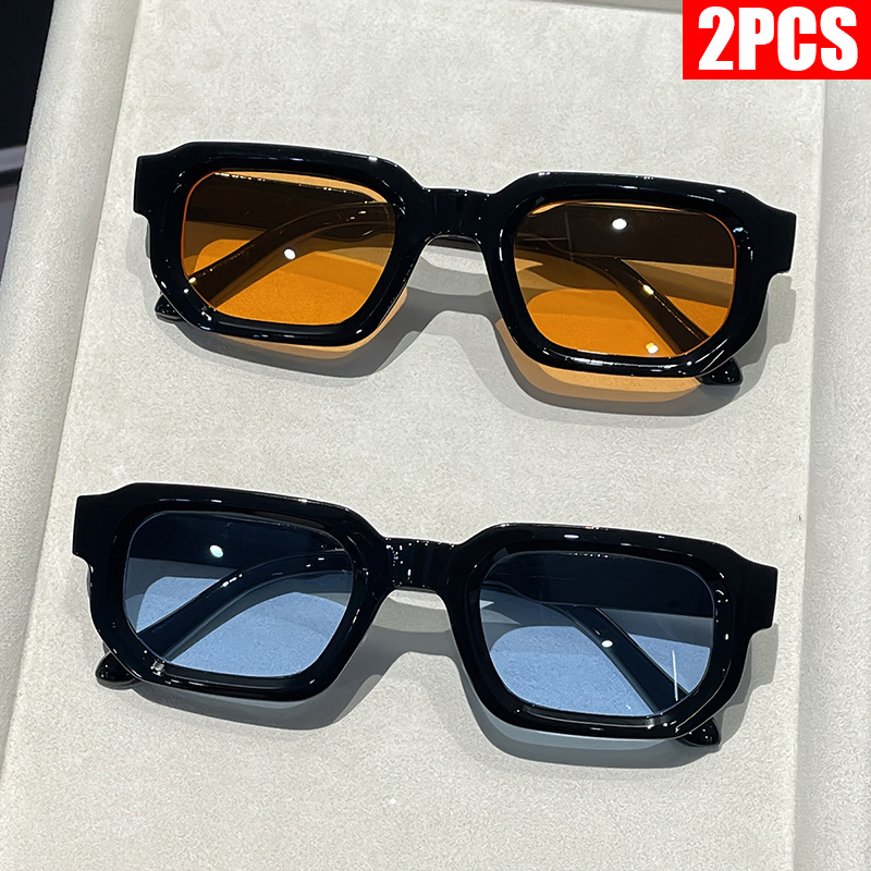 2/3PCS แว่นตากันแดดกรอบสี่เหลี - Luxury Lifestyle Products บทวิจารณ์และราคา